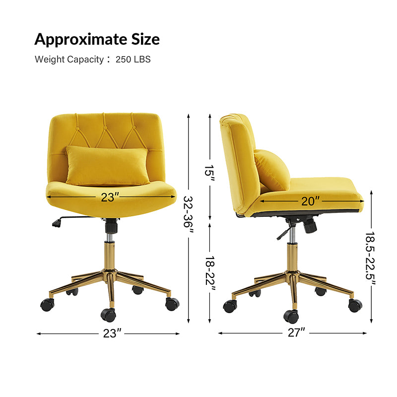 Norm Modern Flannel Adjustment Office Chair