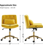 Norm Modern Flannel Adjustment Office Chair