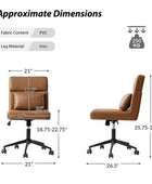 Rose Lumbar Support Office Chair with Tilt Function