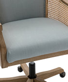 Audrey Task Chair with Rattan Arms