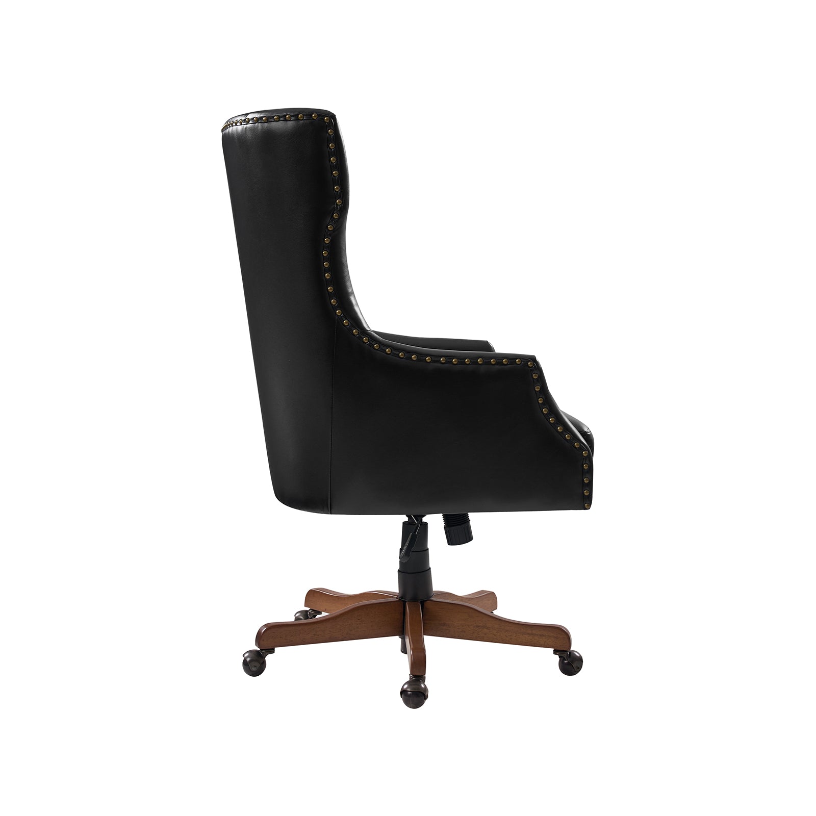 Caesar Classic Modern Office Chair with Elegant Copper Nailheads