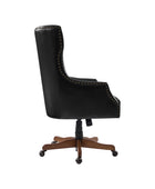 Caesar Classic Modern Office Chair with Elegant Copper Nailheads