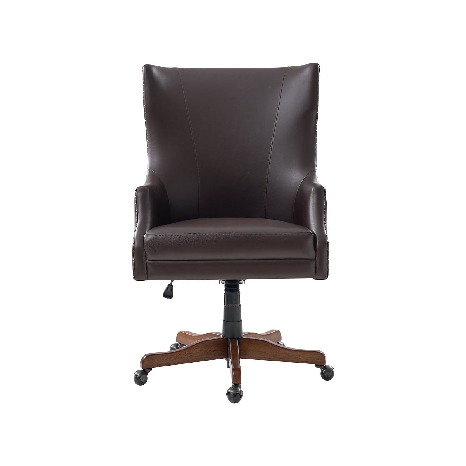 Caesar Classic Modern Office Chair with Elegant Copper Nailheads