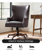 Caesar Classic Modern Office Chair with Elegant Copper Nailheads