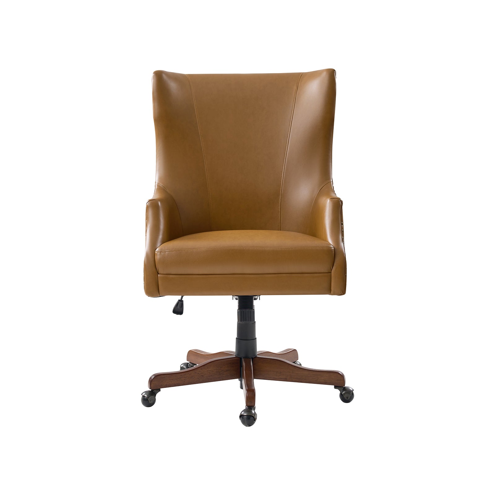 Caesar Classic Modern Office Chair with Elegant Copper Nailheads