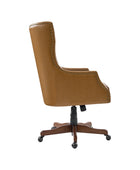 Caesar Classic Modern Office Chair with Elegant Copper Nailheads