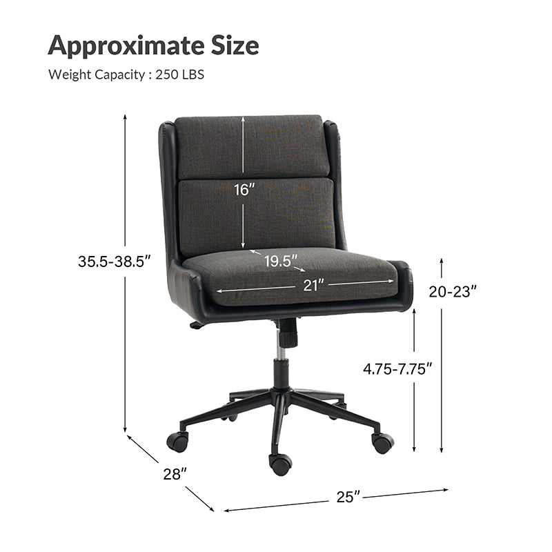 Tobie Modern Ergonomics Faux Leather Office Chair