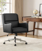 Eamonn Ergonomics Adjustable Swivel Office Chair with Metal Feet