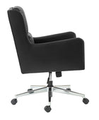 Eamonn Ergonomics Adjustable Swivel Office Chair with Metal Feet