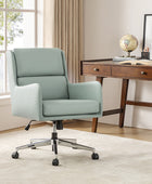 Eamonn Ergonomics Adjustable Swivel Office Chair with Metal Feet