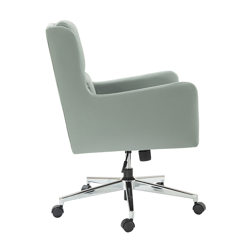 Eamonn Ergonomics Adjustable Swivel Office Chair with Metal Feet