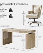 Baggio 5-Piece  Modern Adjustable Office Sets