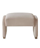 Richard Rounded Modern Design Corduroy Ottoman