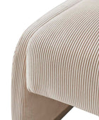 Richard Rounded Modern Design Corduroy Ottoman