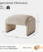 Richard Rounded Modern Design Corduroy Ottoman