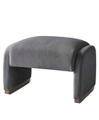 Richard Rounded Modern Design Corduroy Ottoman
