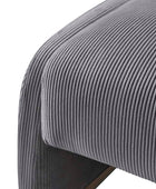 Richard Rounded Modern Design Corduroy Ottoman