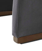 Richard Rounded Modern Design Corduroy Ottoman