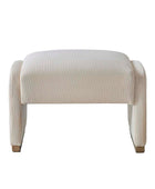 Richard Rounded Modern Design Corduroy Ottoman