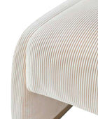 Richard Rounded Modern Design Corduroy Ottoman