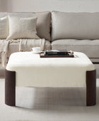 Savannah Modern Round Ottoman – Plush Chenille Footrest & Extra Seating