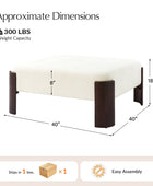 Savannah Modern Round Ottoman – Plush Chenille Footrest & Extra Seating