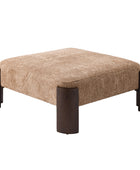 Savannah Modern Round Ottoman – Plush Chenille Footrest & Extra Seating