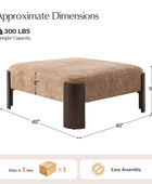 Savannah Modern Round Ottoman – Plush Chenille Footrest & Extra Seating