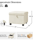 Nest Ease Ottoman with Lift-Top Footstool