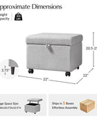 Nest Ease Ottoman with Lift-Top Footstool