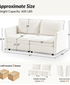 Oversized Soft Sectional Couch with Storage