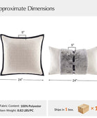 CUDDLESUPPORT ARMRESTS Luxury Decorative Pillow Set of 2 with Inserts