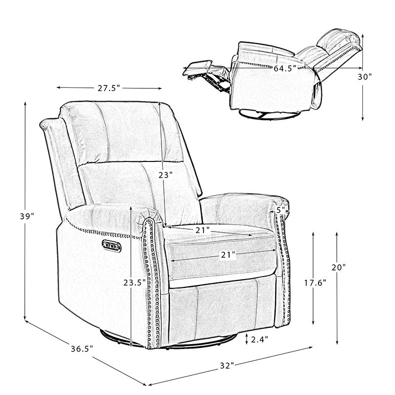 Electric rocking recliner hot sale