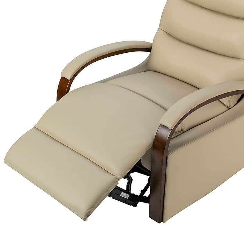 Clemens Genuine Leather Swivel Rocking Manual Recliner