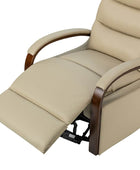 Clemens Genuine Leather Swivel Rocking Manual Recliner