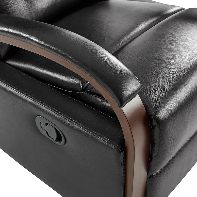 Clemens Genuine Leather Swivel Rocking Manual Recliner