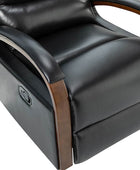 Clemens Genuine Leather Swivel Rocking Manual Recliner