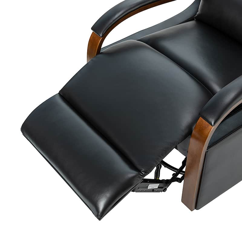 Clemens Genuine Leather Swivel Rocking Manual Recliner