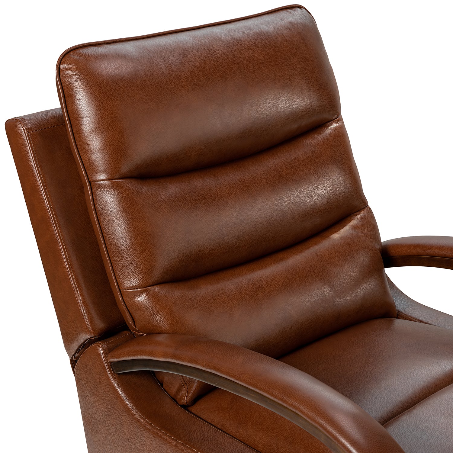 Clemens Genuine Leather Swivel Rocking Manual Recliner