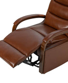 Clemens Genuine Leather Swivel Rocking Manual Recliner