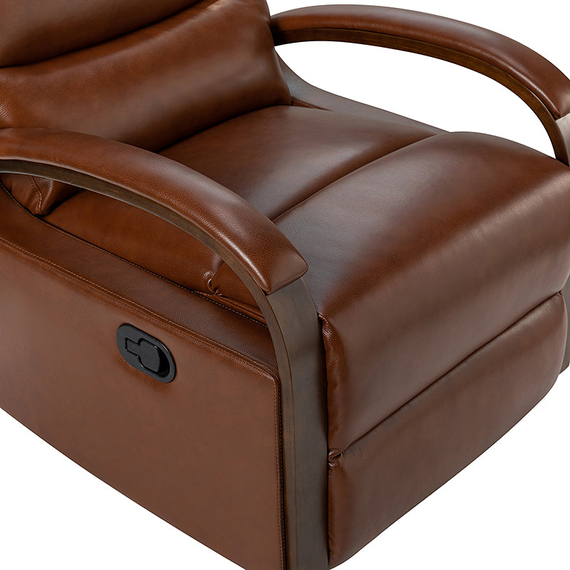 Cerine genuine leather online manual recliner