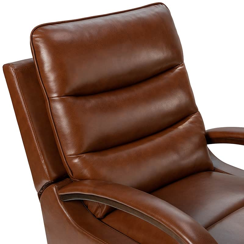 Clemens Genuine Leather Swivel Rocking Manual Recliner