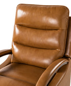 Clemens Genuine Leather Swivel Rocking Manual Recliner