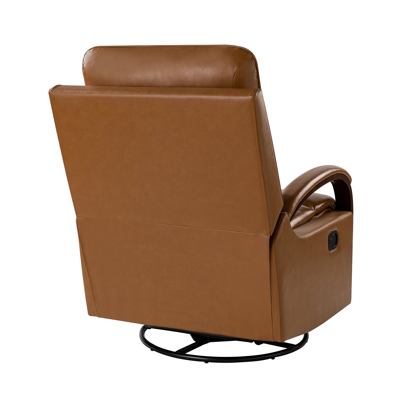 Clemens Genuine Leather Swivel Rocking Manual Recliner