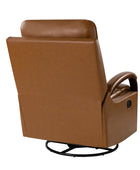 Clemens Genuine Leather Swivel Rocking Manual Recliner