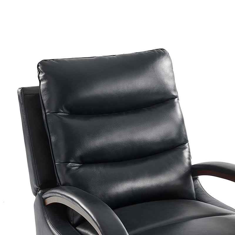 Clemens Genuine Leather Swivel Rocking Manual Recliner