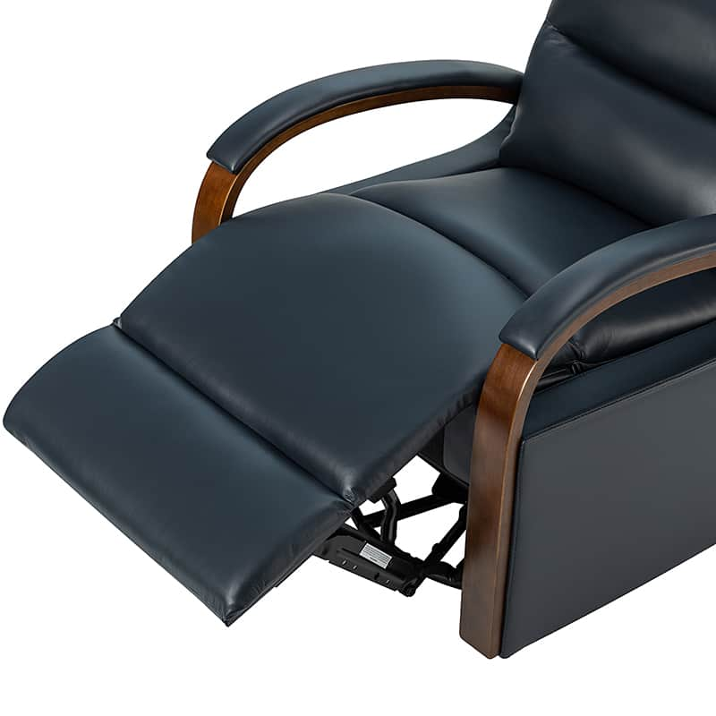 Clemens Genuine Leather Swivel Rocking Manual Recliner