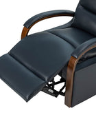 Clemens Genuine Leather Swivel Rocking Manual Recliner