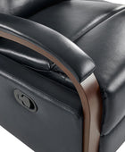 Clemens Genuine Leather Swivel Rocking Manual Recliner