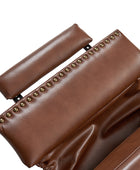Gabrielle Genuine Leather Living Room Manual Recliner with Nailhead Trim